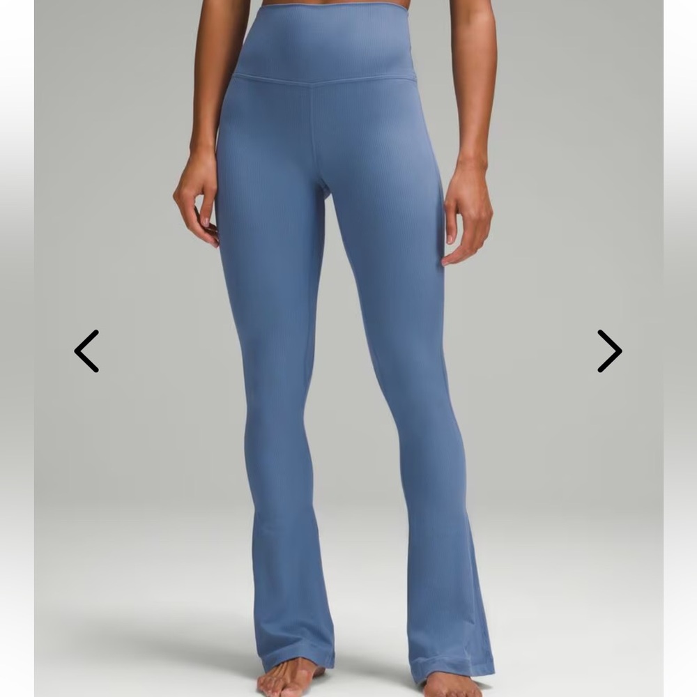 Lululemon align leggings size 2 ribbed blue